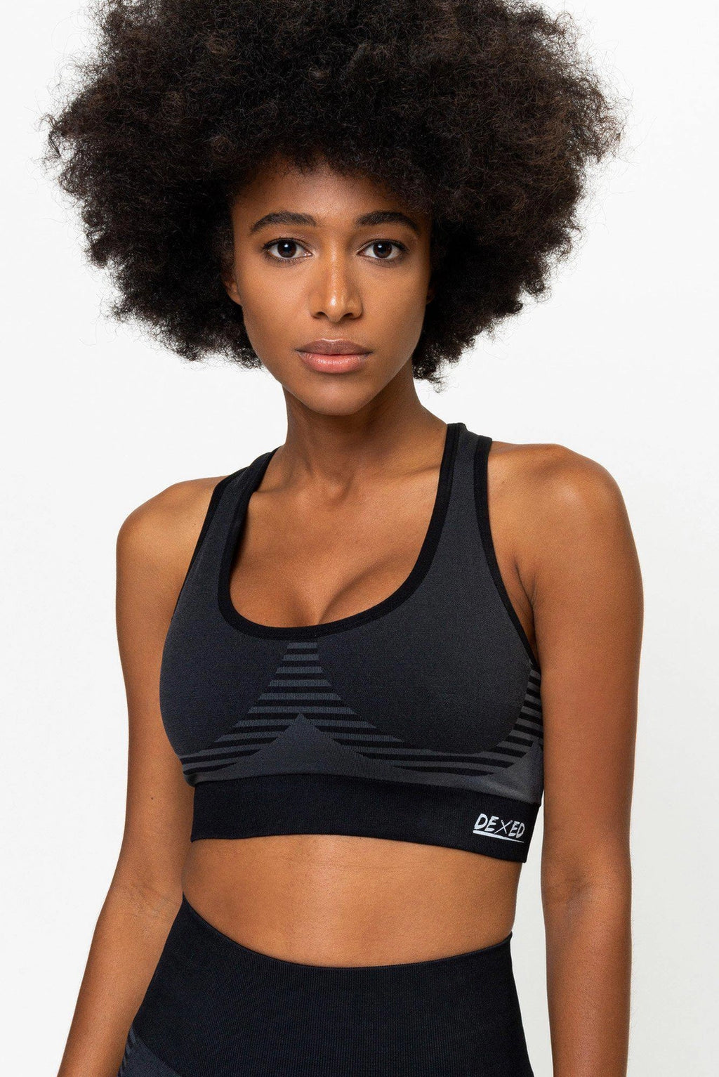 Complete sports leggings set | Black Euphoria bra