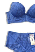 Cup C set van bh en slipje/AZ16013  |  Blauw | INTIMI