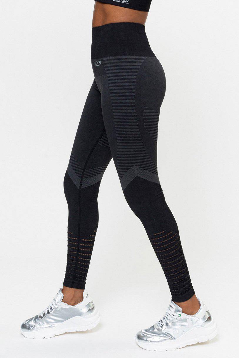 Complete sports leggings set | Black Euphoria bra
