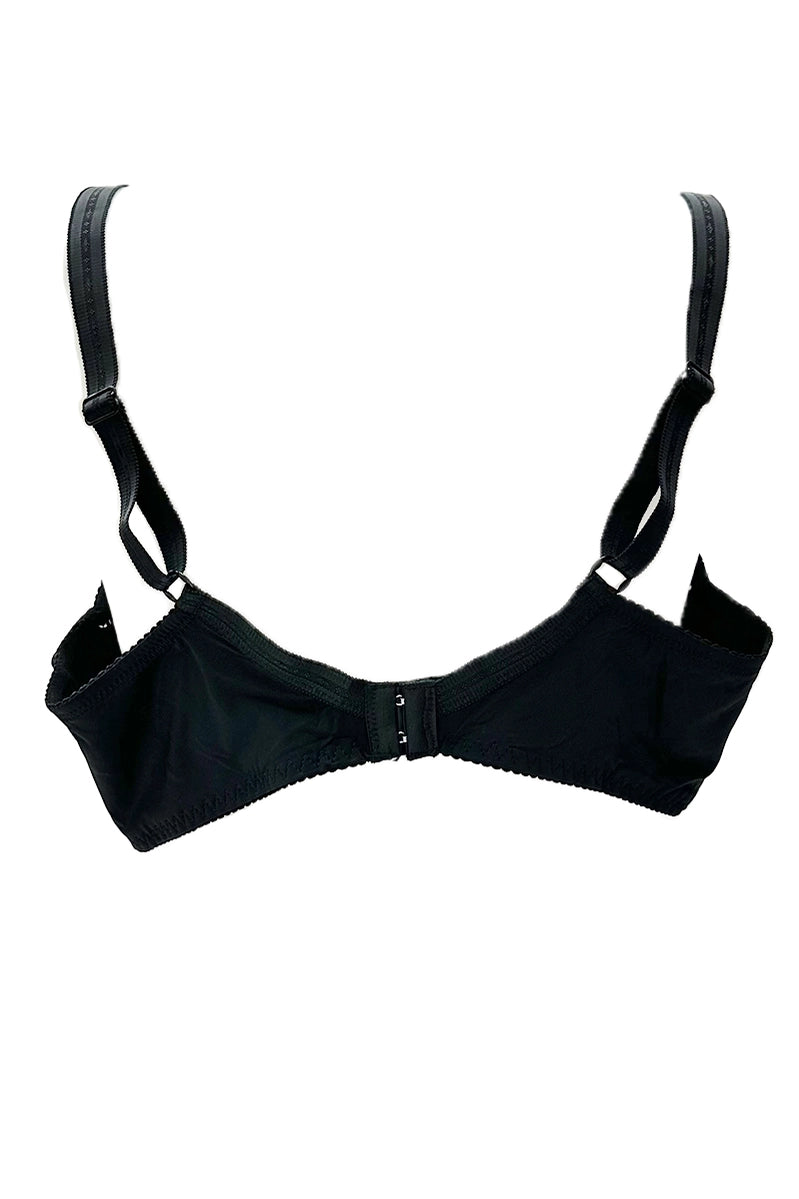 Balcony bra with laces and cup/V32057E Black